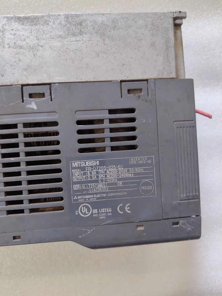 MITSUBISHI FR-D720S-025-EC INVERTER LOT OF 3 PCS TESTED OK